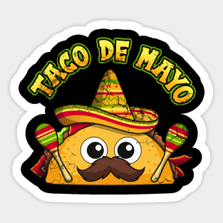 Taco De Mayo Cinco de Mayo Fiesta 5 Sticker